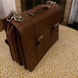 McKlien Flournoy Briefcase - Brown Leather